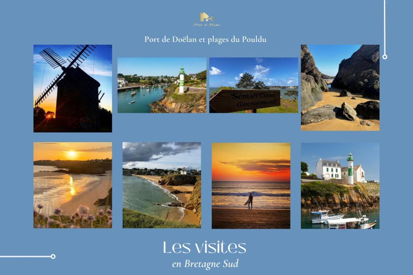 La Maison Bleue,Authenticite, Nature, Simplicite, 2-5 Personnes, Moelan Sur Mer Buitenkant foto